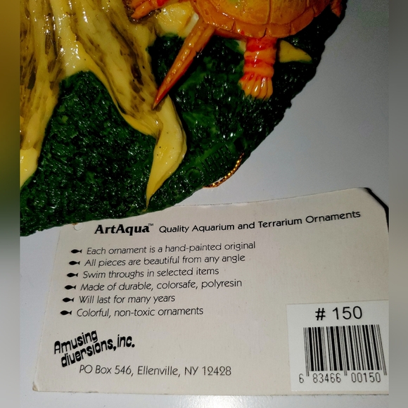 ArtAqua Aquarium ornament featuring a tree trunk with a snake NWT No Box - Picture 12 of 12